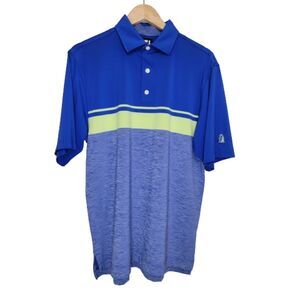 FootJoy Nautical Sailboat Blue & Green Polo Shirt - Medium